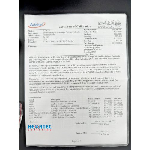 Sale Additel 227 Multifunction Process Calibrator USED