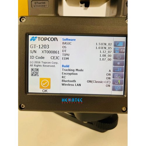 Sale Topcon GT-1203 3" Robotic Total Station and Rover Kit USED