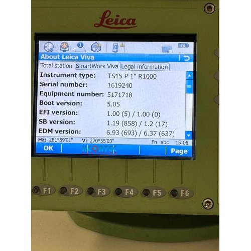 Sale Leica TS15 P 1" R1000 Robotic Total station USED