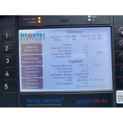 Sale Bently Nevada Scout100-Ex Vibration Analyzer , Balancer and Data Collector USED