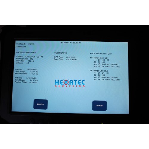 Sale GSSI UtilityScan PRO Dual Frequency GPR With Linetrac System USED